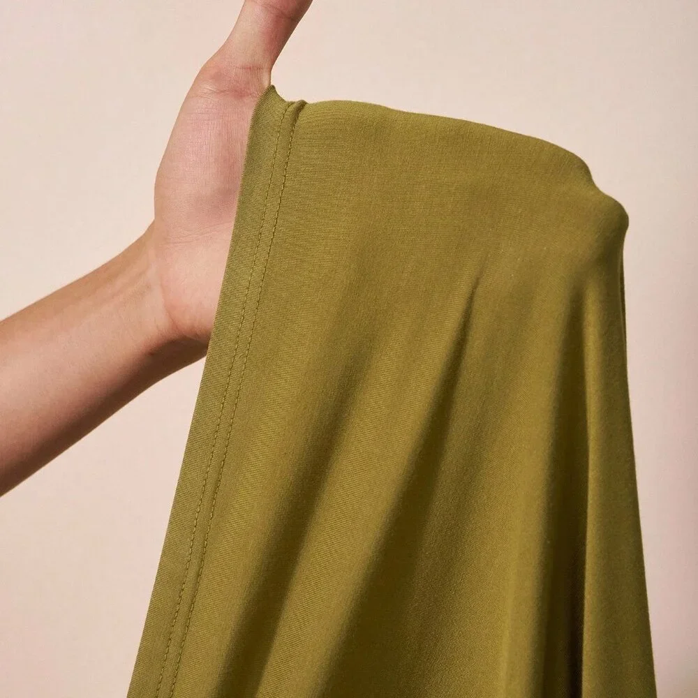 Army Green Casual Maxi Backless Evening Dress - Picture 8 of 8